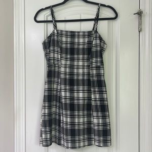Plaid mini dress